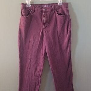 Gloria Vanderbilt Women's Purple Straight Leg Jeans